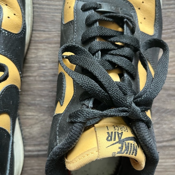 Nike Black and Yellow Sneakers size 9 Nike Air Force 1 Low Custom - Picture 6 of 11